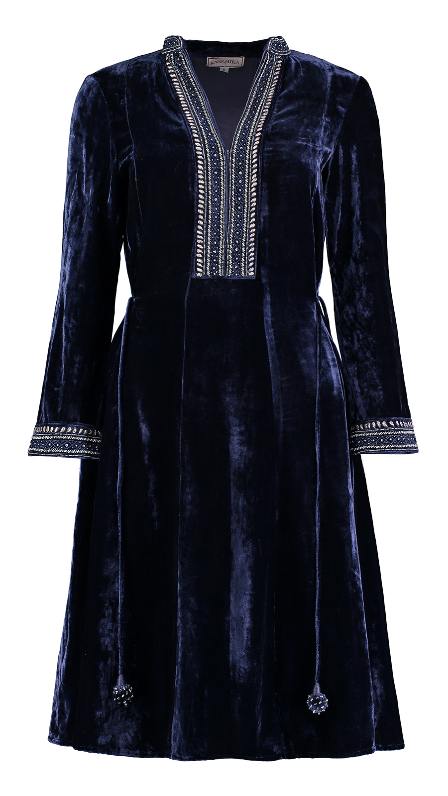 midnight blue velvet dress uk